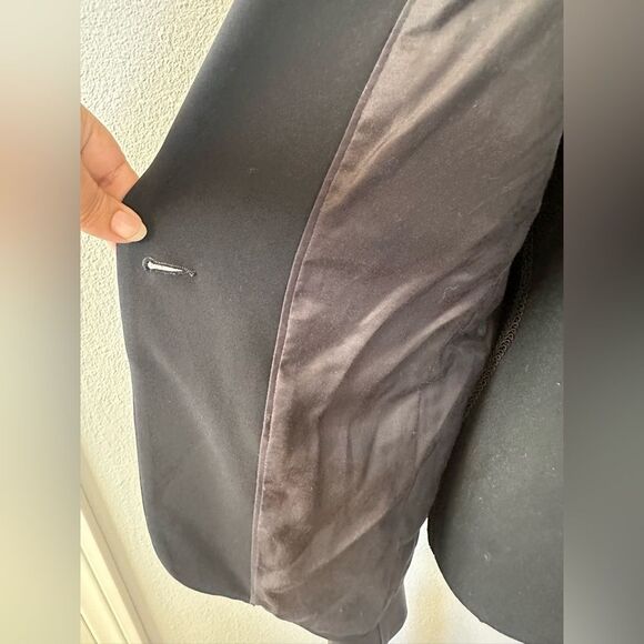 Rag & Bone Timeless Blazer Leather Black Jacket Work Career Size 2 - Picture 12 of 14